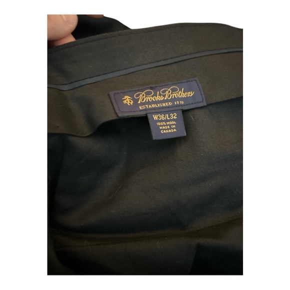 Brooks Brothers Gray Dress Pants 36x30 Flat Front – Made in Canada - Picture 4 of 5